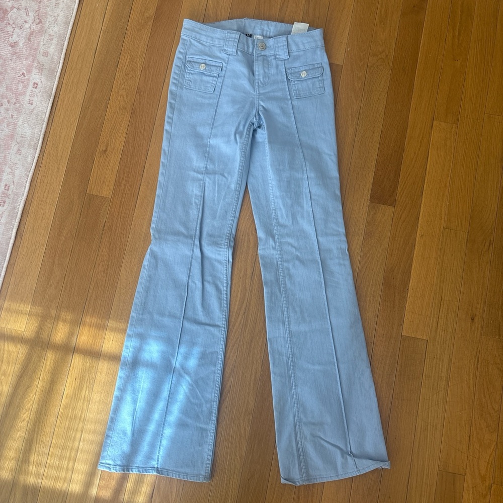 Women’s Light Blue Flared Pants